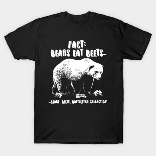 Bears Eat Beets Battlestar Galactica The Office Dwight Schrute Jim Halpert Funny Parody T-Shirt